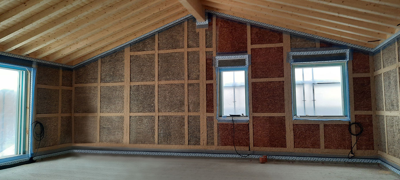 Posa pareti in paglia