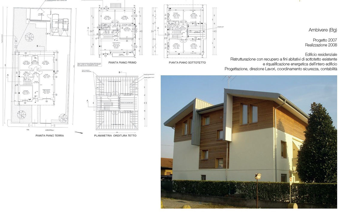 riqualificazione ristrutturazione edificio residenziale villetta casa legno