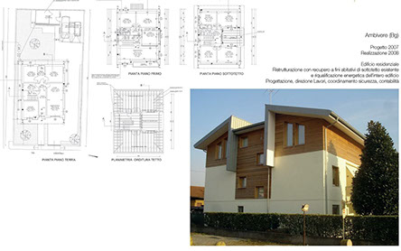 riqualificazione ristrutturazione edificio residenziale villetta casa legno