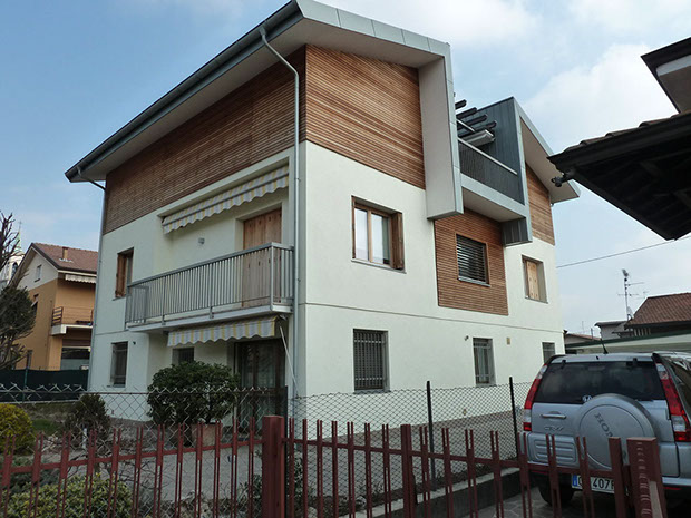 ristrutturazione edificio residenziale villetta legno sostenibilità