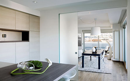 attico BG cucina soggiorno