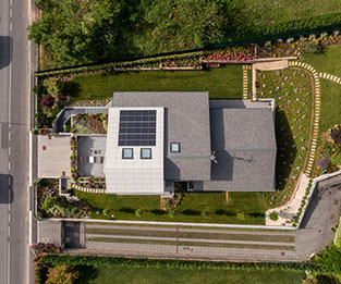 Esterno casa di paglia