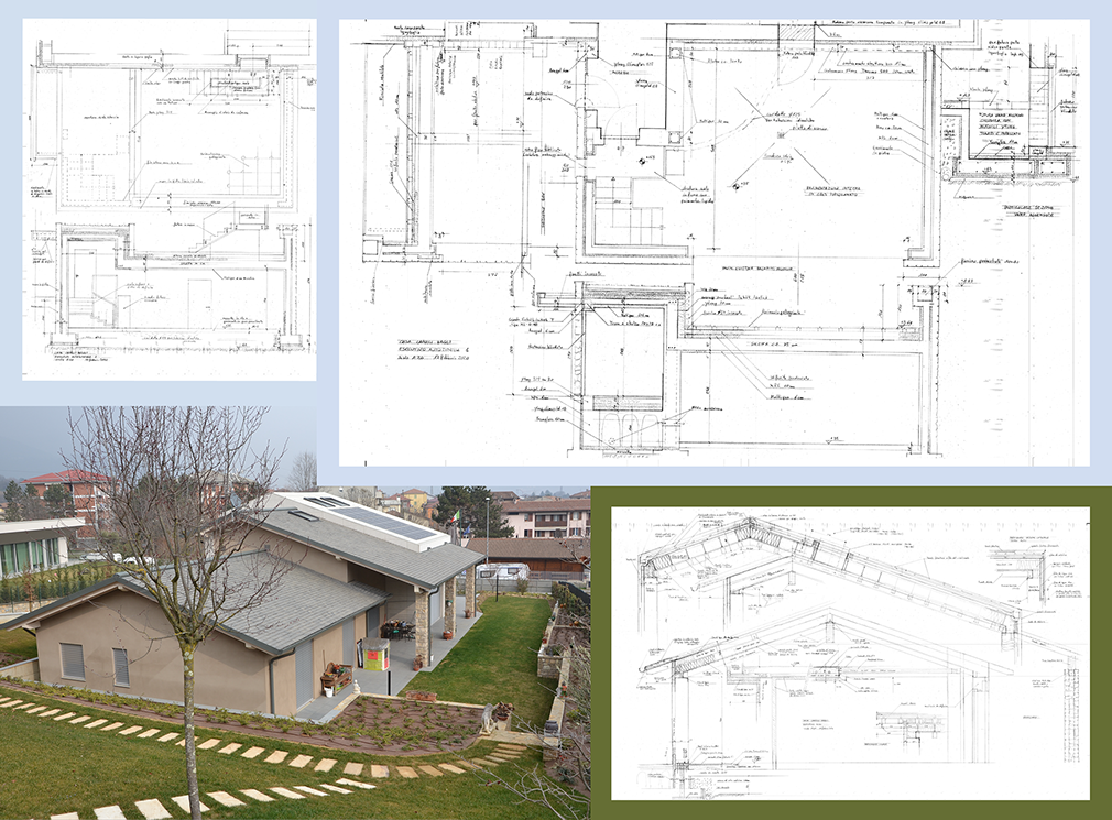 Tavole progettuali casa di paglia
