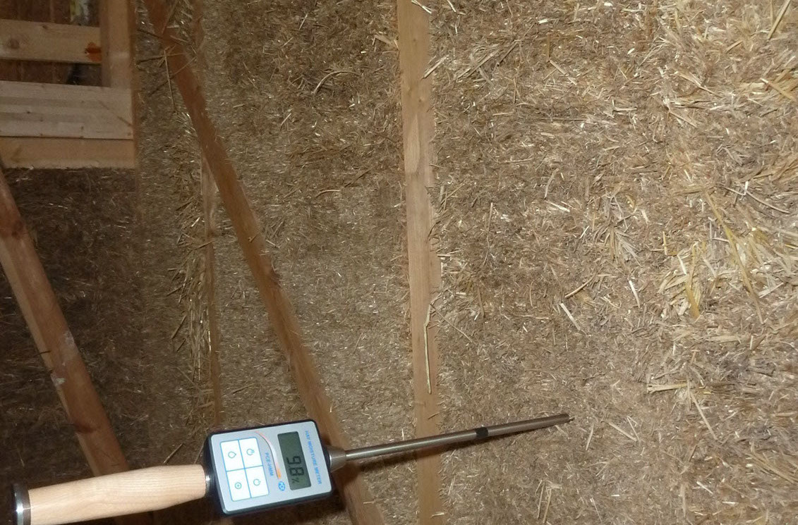 parete paglia misura umidita