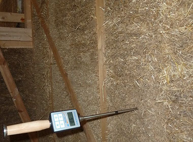 parete paglia misura umidita