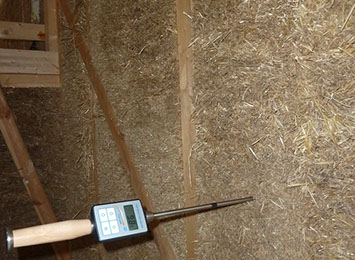 parete paglia misura umidita