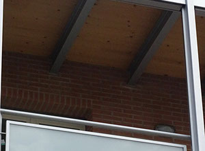 mattoni vista condominio vetro