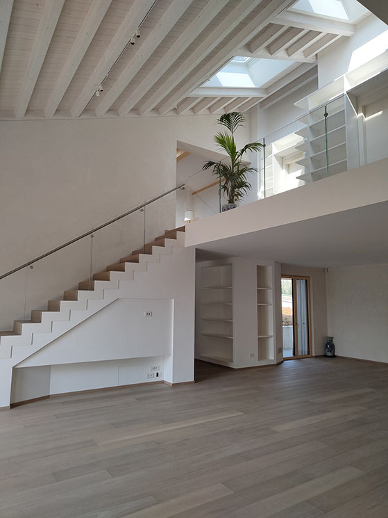 Soggiorno della casa passiva