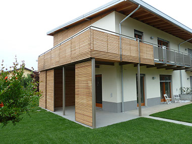 edificio classe energetica classeA sostenibilità particolari costruttivi legno cappotto