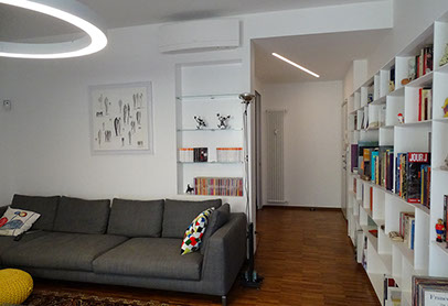 sala ingresso libreria architettura