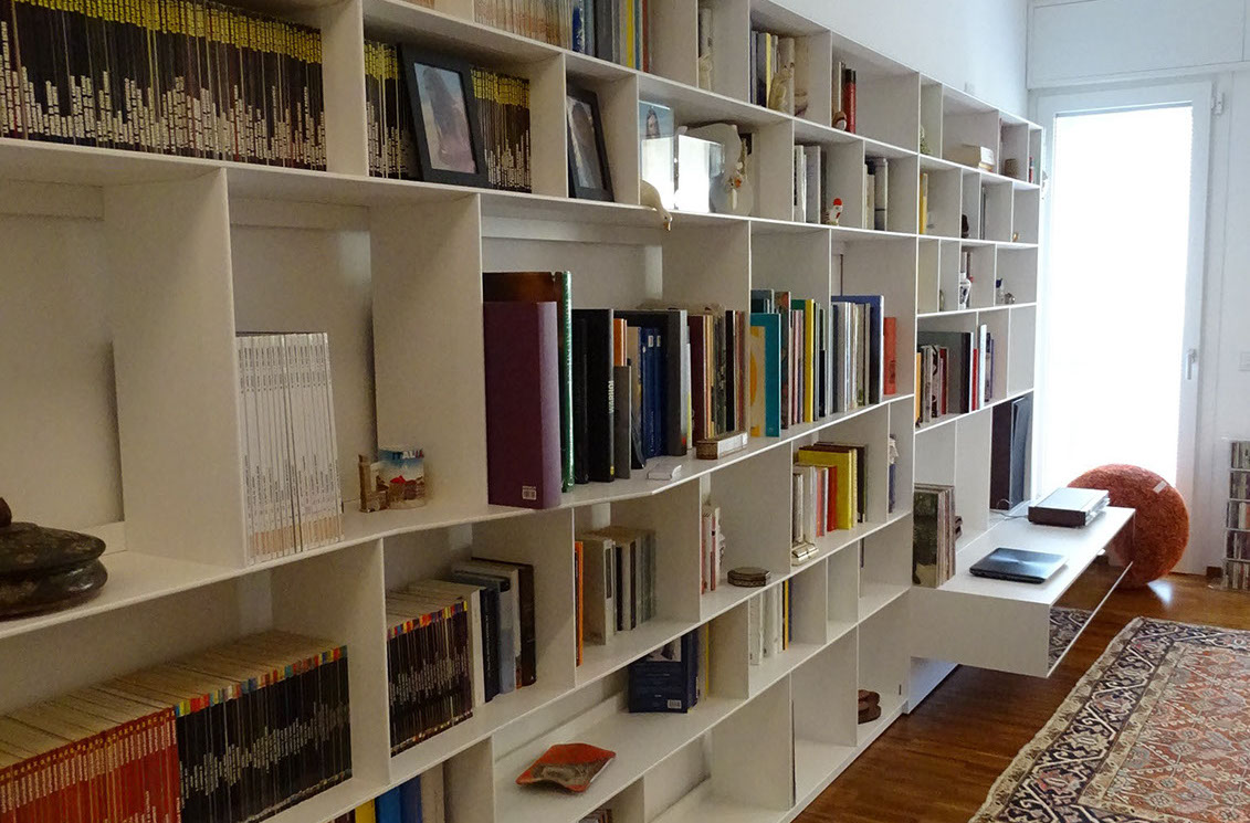 sala libreria books arredamento