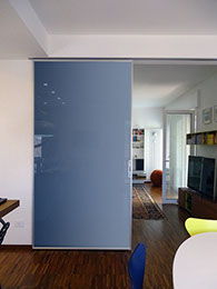 porta vetrata porta scorrevole separazione zona giorno