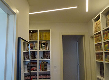 corridoio atrio libreria specchio